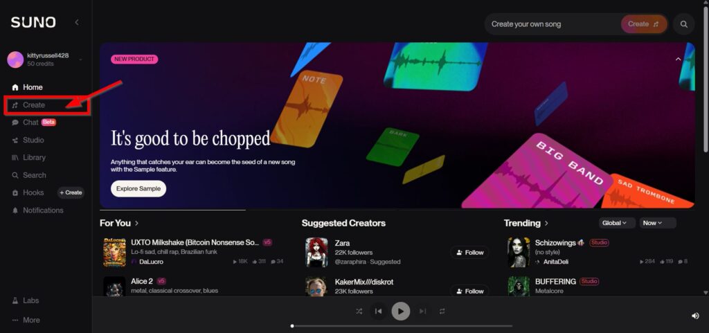 Click Create